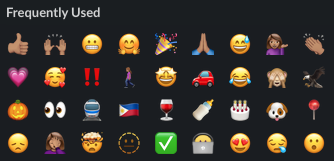 Jessica Gelico's most used emojis