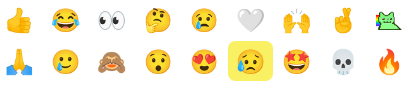 Mina Wang's most used emojis