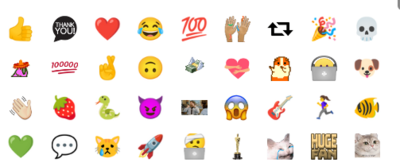Tattie Petts's most used emojis
