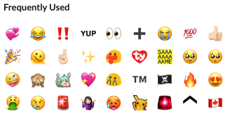 Eunice Bae's most used emojis