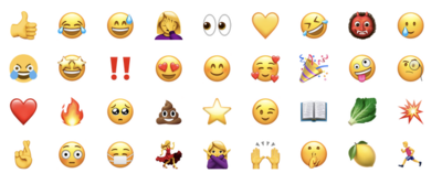 Kimberly Burton's most used emojis