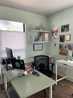 Ann Herbener's workplace setup