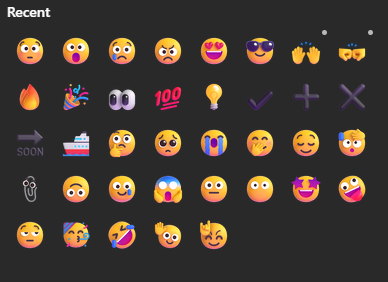 Rebekah Dorris's most used emojis